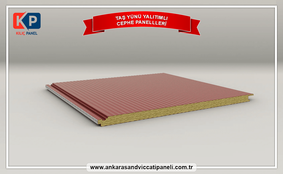 Taş Yünü Yalıtımlı Sandviç Cephe Panelleri